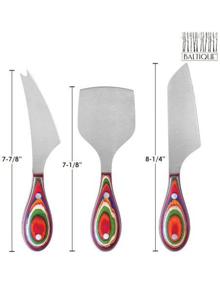Set de 3 Cuchillos para Queso Totally Bamboo Baltique Marrakesh