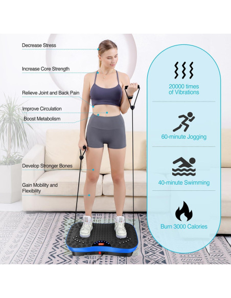 Máquina de Vibración AXV FR88 Portátil para Fitness Máquina de Vibración AXV FR88 Portátil para Fitness