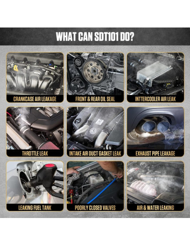 Detector de Fugas de Humo AUTOOL SDT101 12V para Autos