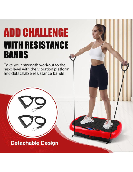 Plataforma de Vibración Pofart con Control Remoto y Bandas