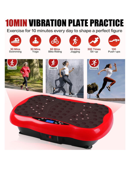 Plataforma de Vibración Pofart con Control Remoto y Bandas