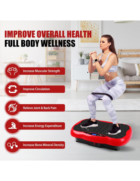Plataforma de Vibración Pofart con Control Remoto y Bandas