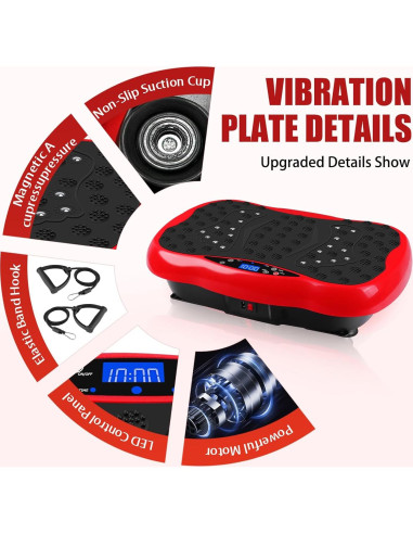 Plataforma de Vibración Pofart con Control Remoto y Bandas