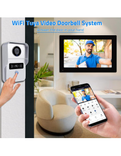 Intercomunicador de Video WiFi AMOCAM 1080P Monitor 7" 2