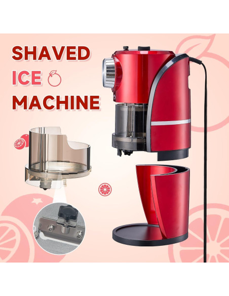 Máquina de Hielo Raspado Wanvoapls Rojo 2 Moldes Reutilizables Máquina de Hielo Raspado Wanvoapls Rojo 2 Moldes Reutilizables