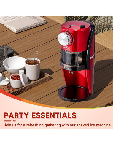 Máquina de Hielo Raspado Wanvoapls Rojo 2 Moldes Reutilizables