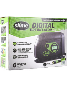Inflador de Neumáticos Slime 40051 Digital 12V con Luz LED 2