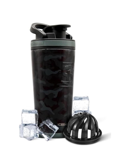 Botella Agitadora Acero Inoxidable Ice Shaker 737ml Camuflaje