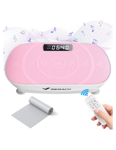 Placa de Vibración MERACH MR-2398P1 Rosa, 10 Niveles