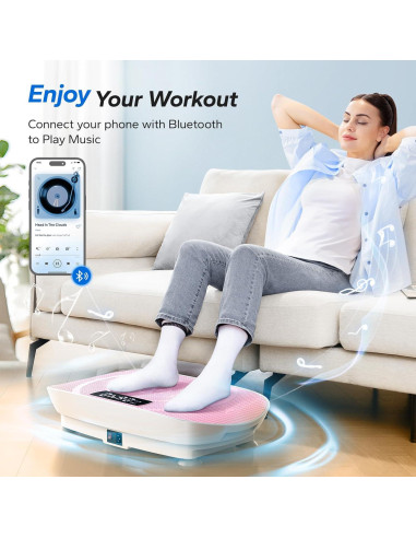 Placa de Vibración MERACH MR-2398P1 Rosa, 10 Niveles