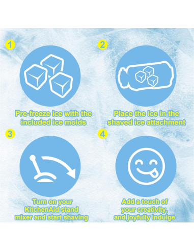 Accesorio de Hielo Raspado Kitchen Aid - 8 Moldes Incluidos