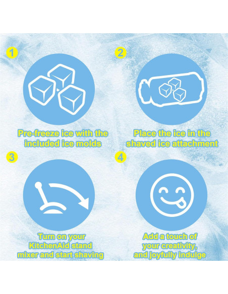 Accesorio de Hielo Raspado Kitchen Aid - 8 Moldes Incluidos