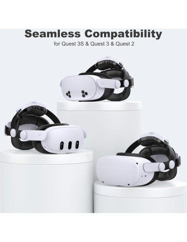 Correa de Cabeza Kawaye para Meta Quest 3/2 con Batería 7500mAh