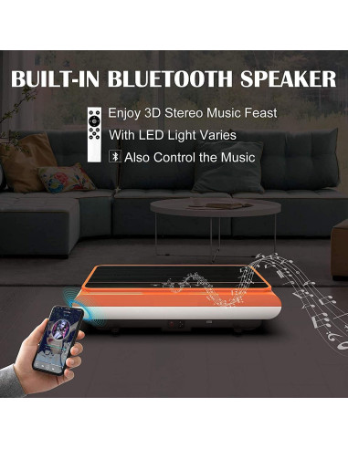 Plataforma de Vibración Natini con Barra de Pilates 330 lbs