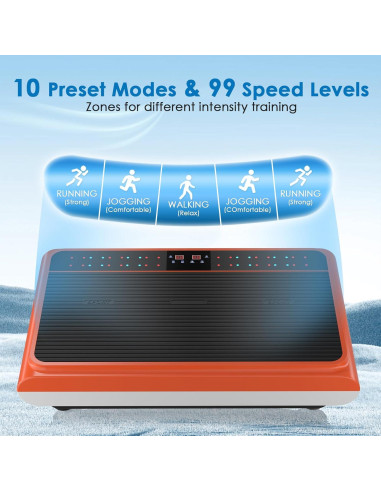 Plataforma de Vibración Natini con Barra de Pilates 330 lbs