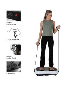 Máquina de Ejercicio Vibrante Wakeman 3 Modos Ajustables 2