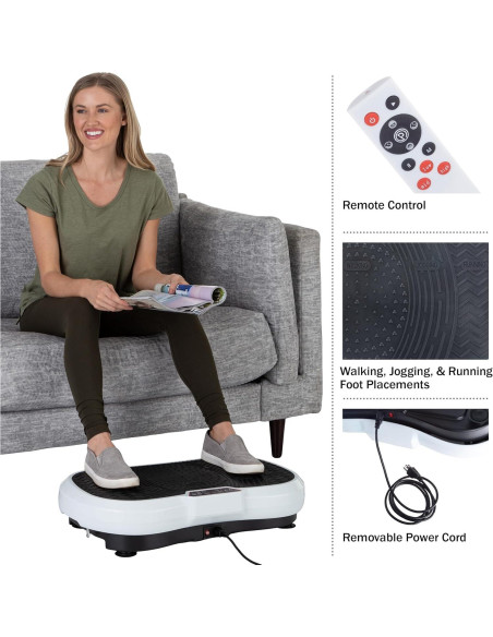 Máquina de Ejercicio Vibrante Wakeman 3 Modos Ajustables