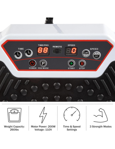 Máquina de Ejercicio Vibrante Wakeman 3 Modos Ajustables