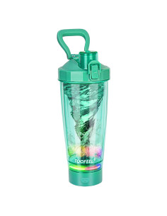 Botella Mezcladora Eléctrica TOOFEEL 590 ml Verde Claro