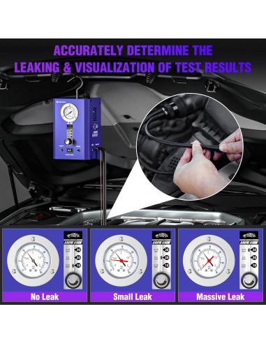 Detector de Fugas de Humo VXSCAN SO736 12V con Manómetro
