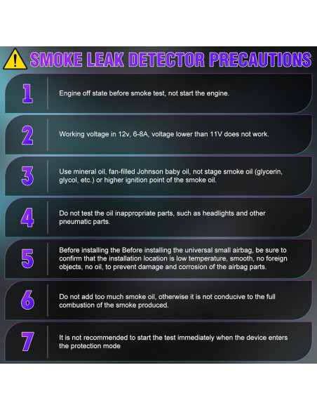 Detector de Fugas de Humo VXSCAN SO736 12V con Manómetro