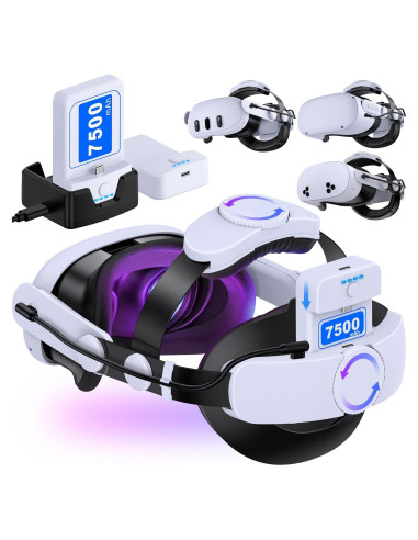 Kawaye Correa de Cabeza con Batería 15000mAh para Meta Quest 3