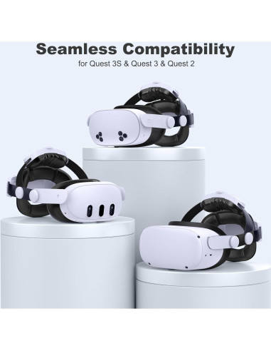 Kawaye Correa de Cabeza con Batería 15000mAh para Meta Quest 3