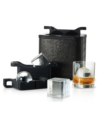 Molde para Hielo Berlinzo 2 Esferas y 2 Cubos Cristalinos