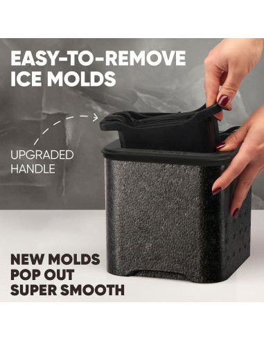 Molde para Hielo Berlinzo 2 Esferas y 2 Cubos Cristalinos