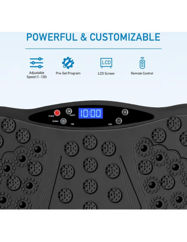 Plataforma de Vibración Pofart zdongban Control Remoto 120 Niveles