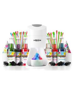 Máquina de Hielo Raspado Hawaiian S900A con Jarabes y Accesorios
