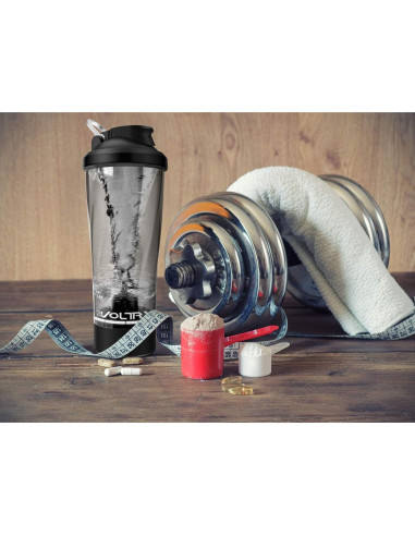 Botella de batido eléctrica VOLTRX 700 ml - Tritan libre BPA