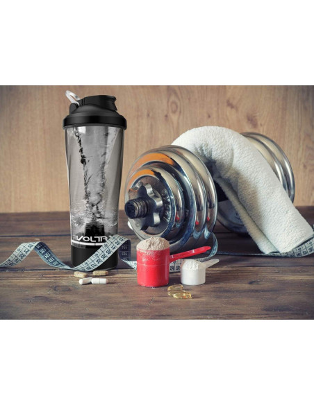 Botella de batido eléctrica VOLTRX 700 ml - Tritan libre BPA