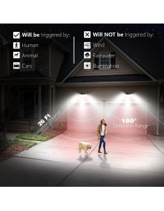 Luces Solares AmeriTop 300 LED 7000K con Sensor de Movimiento 2