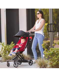 Cochecito de Bebé Evolur Roamer Rojo Plegable 5 Puntos 2