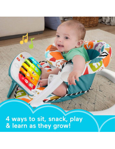 Silla Portátil Deluxe Fisher-Price Kick & Play Azul 2