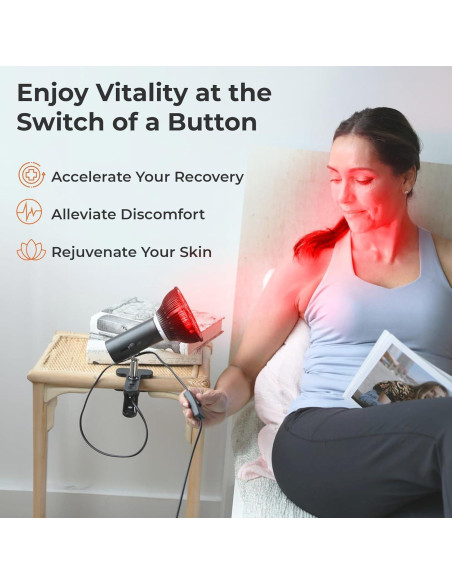 Lámpara de Terapia de Luz Roja LifePro 18 LEDs Alivio Dolor Lámpara de Terapia de Luz Roja LifePro 18 LEDs Alivio Dolor
