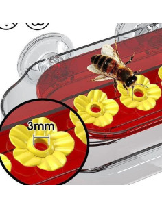 Comedero para Colibríes Wreyng Rojo 0.3L con Moat Ant 2