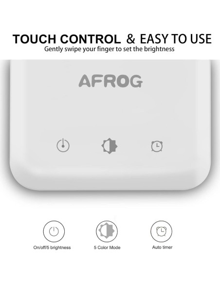 Lámpara de Escritorio LED AFROG 8W 5 Modos y Carga USB