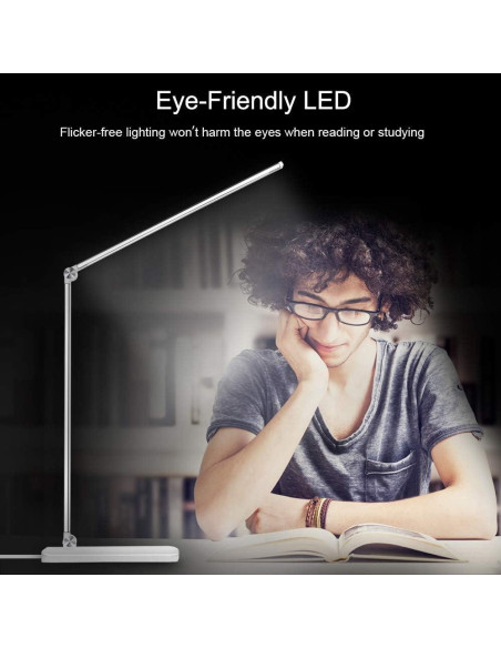 Lámpara de Escritorio LED AFROG 8W 5 Modos y Carga USB