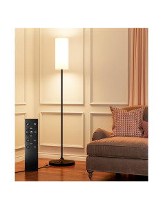 Lámpara de pie LED Luckystyle LK-F3-RF regulable negra