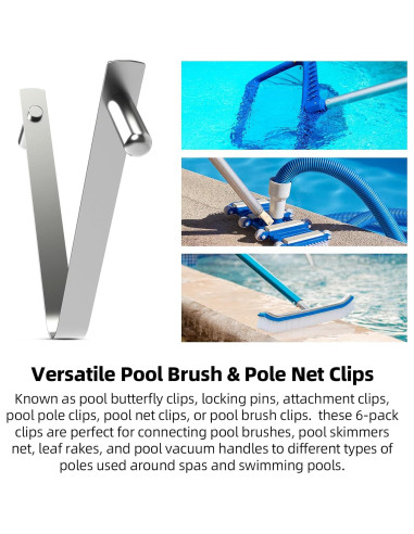 Clips de Mariposa AR-PRO de Acero Inoxidable - Paquete de 6