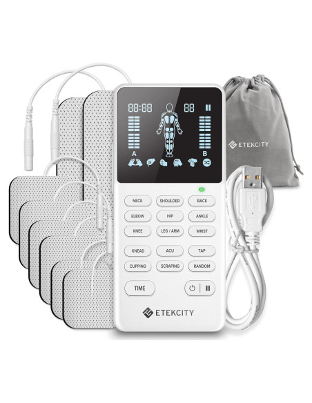 Etekcity Estimulador Muscular TENS 4 Canales Alivio Dolor Etekcity Estimulador Muscular TENS 4 Canales Alivio Dolor