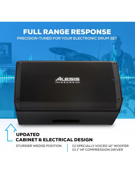 Alesis Strike Amp 12 MK2 - Amplificador 2500W con Bluetooth