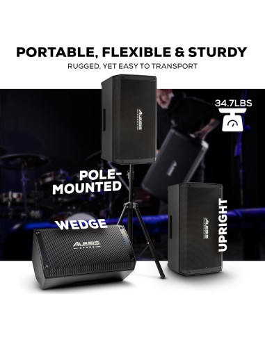 Alesis Strike Amp 12 MK2 - Amplificador 2500W con Bluetooth