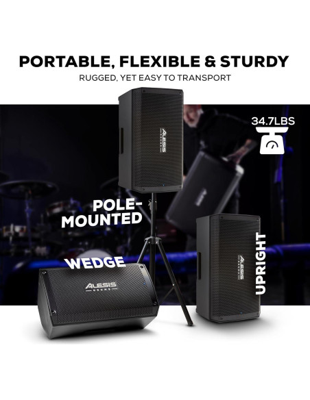 Alesis Strike Amp 12 MK2 - Amplificador 2500W con Bluetooth