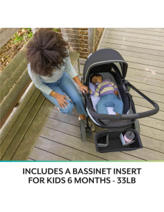 Carro de Paseo Evenflo Pivot Xplore Dreamz con Cuna 2