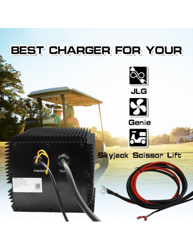 Cargador Compatible Elevador Tijera JLG Genie 24V 25A