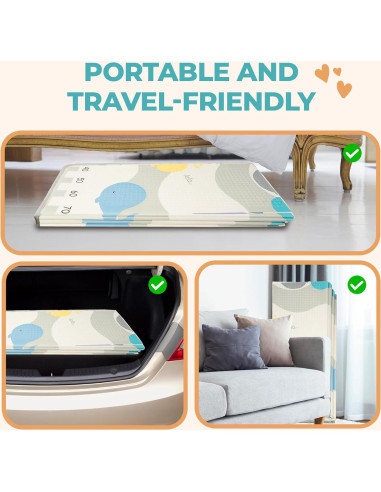 Alfombra de Juego Extra Grande MH-0001 Ballenas 200x180 cm