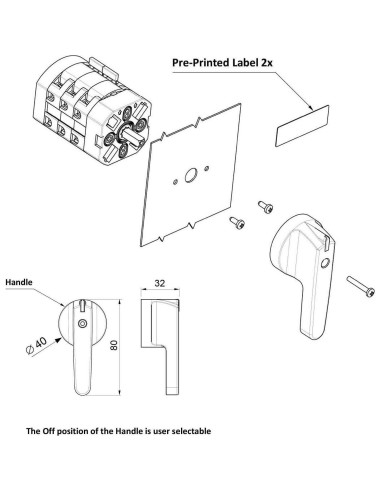Interruptor de Elevación Giovenzana P0202500S-RH 1.5HP 240V